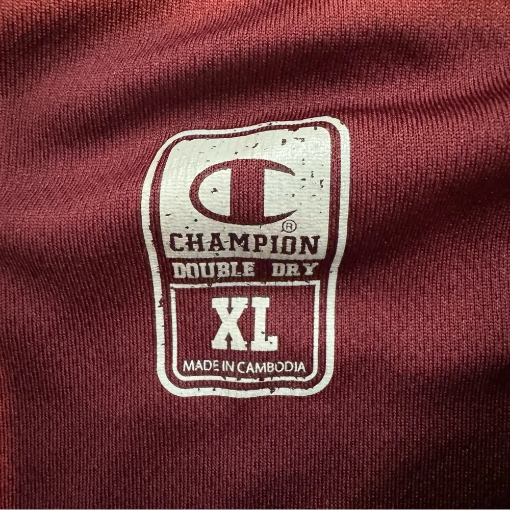 Champion And Disney Collab T Shirt Short Sleeve Maroon Double Dry Tee Size XL - Picture 4 of 11